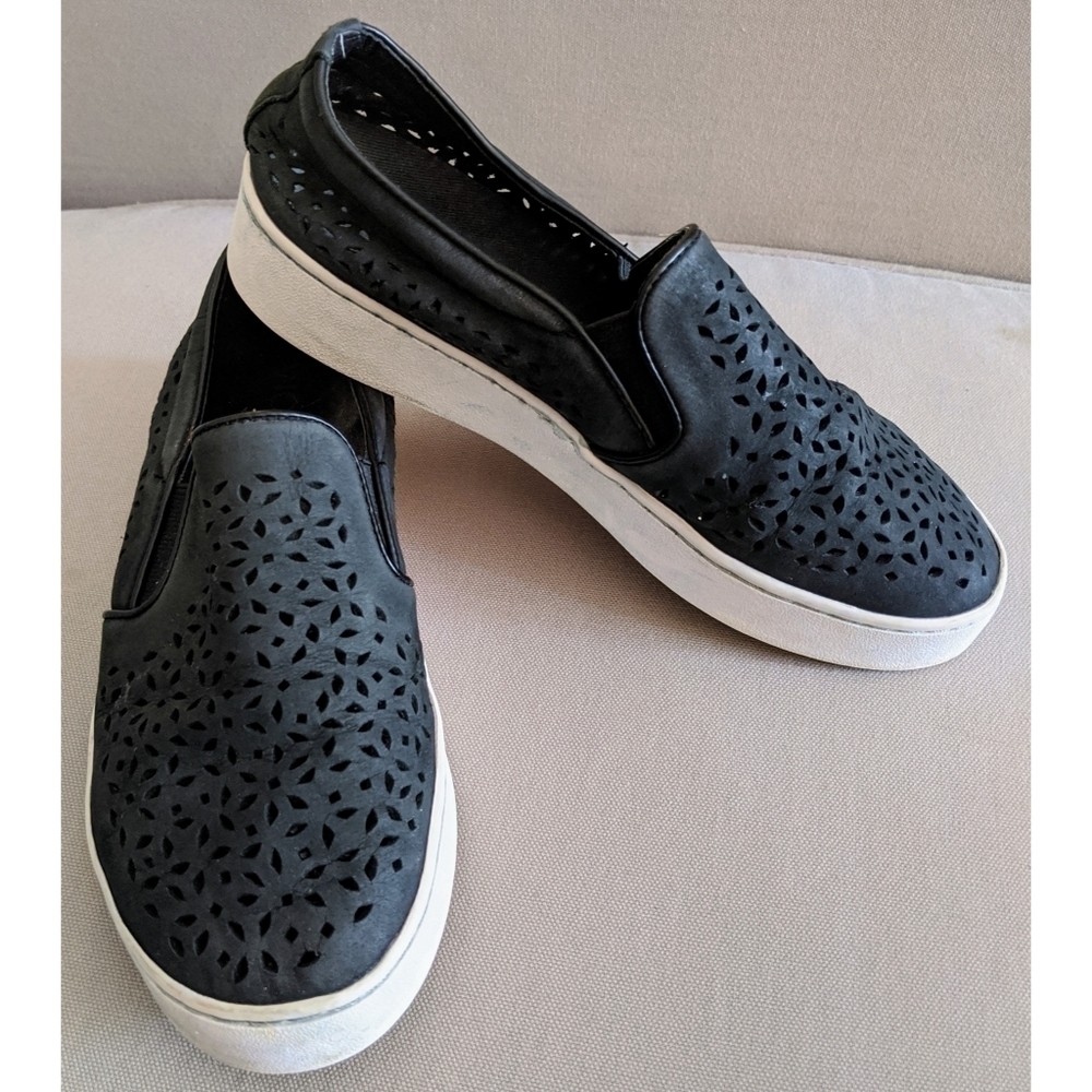 Vionic Midi Perf Laser Cut Slip On Lacey Sneakers